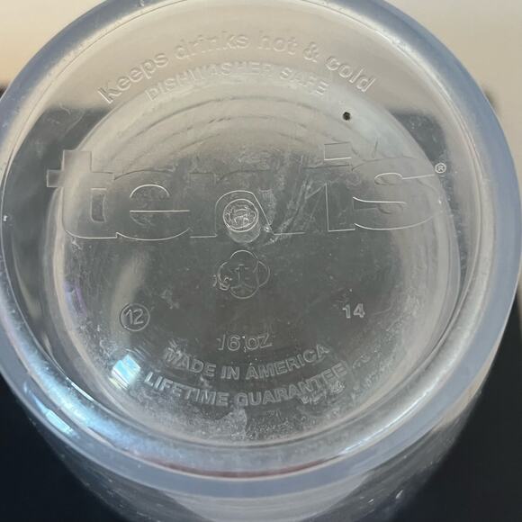 Tervis Tumbler His and Hers 16 oz Hot Cold Cups Married Engaged Discontinued - Picture 3 of 6